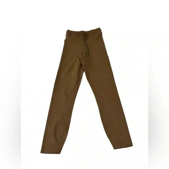 Good American Pants Womens Size 2 Leggings Stretch Drawstring Sepia Brown NWT - Picture 1 of 6